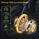 ADO Air20Pro Vélo électrique Pliable, Entraînement par Courroie, Moteur Bafang-2