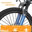 ADO Air20Pro Vélo électrique Pliable, Entraînement par Courroie, Moteur Bafang-4