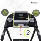 Tapis de course pliable Bluetooth Compact 12km h Système de levage-3