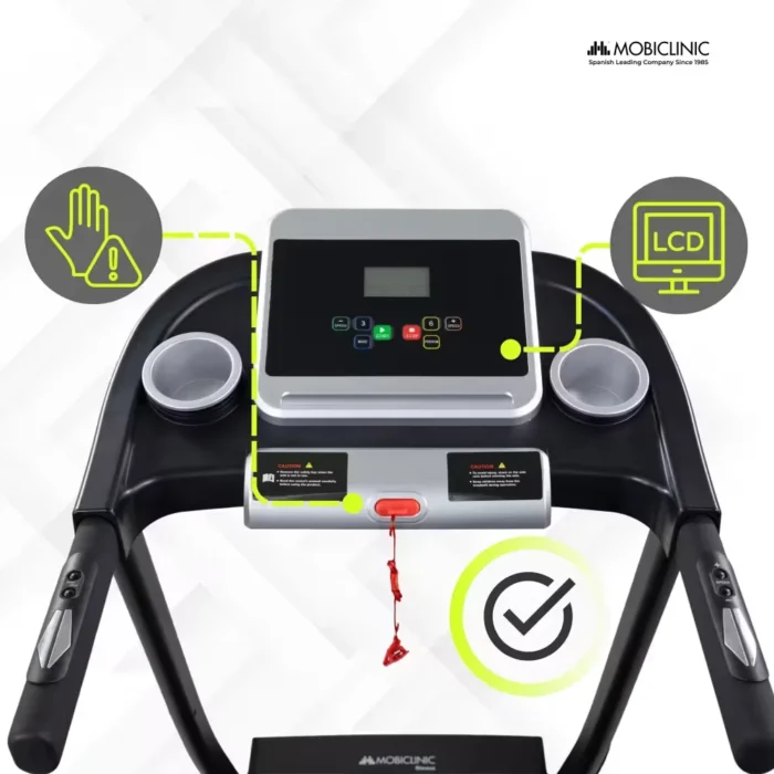 Tapis de course pliable Bluetooth Compact 12km h Système de levage-3