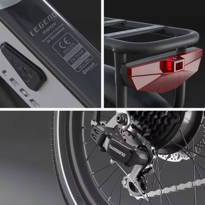 Vélo Électrique Pliant 20 Smartbike - Legend Monza 14Ah Noir-3